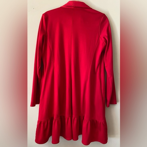 Serena Williams Red Jacket with Shawl Collar M - Picture 2 of 8